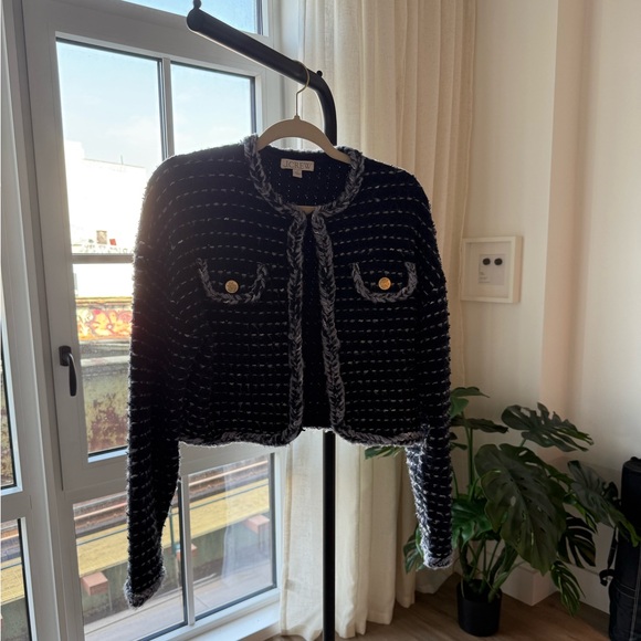 J.Crew Cropped Lady Jacket in Marled Yarn - Picture 4 of 8